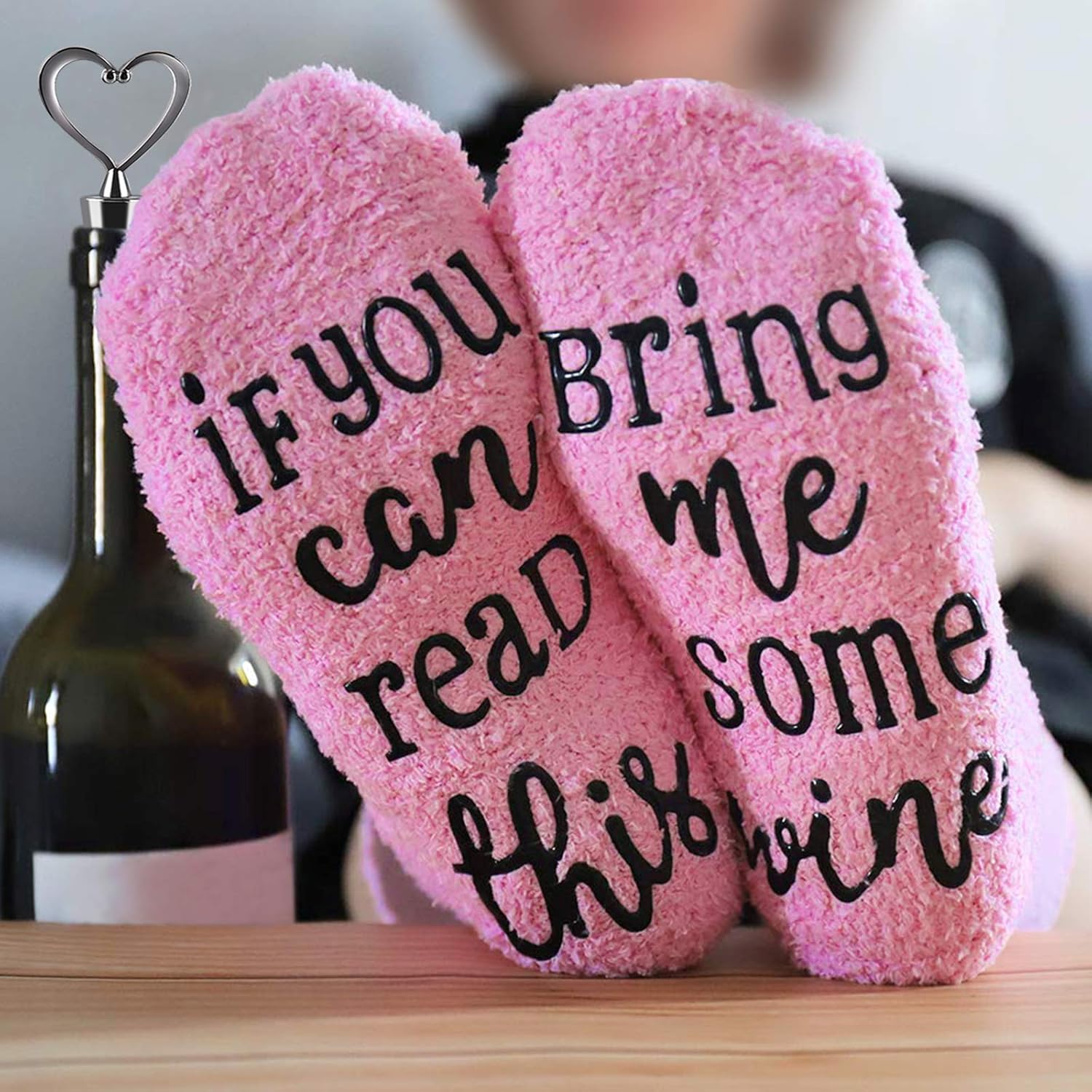 🔥 Crazy Deals Gingprous Funny Birthday Gift for Her, Friend BFF, Mom, Wife, Sister, Aunt, Coworker, Funny Wine Tumbler Cupcake Wine Socks Gift Set for Women, 12 Oz Wine Tumbler with Lid, Opener, Stopper, Rose Gold