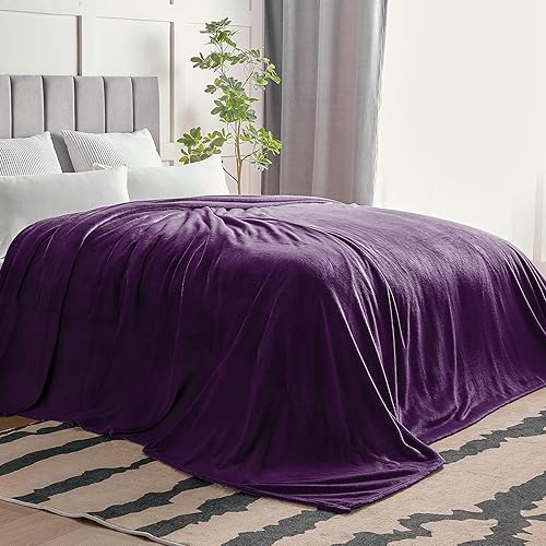 Miniatura 177 de BEDELITE Fleece Blanket White Throw Blanket for Couch & Bed, Luxury Plush Cozy Fuzzy Blanket 50" x 60", Super Soft Warm Lightweight Throw Blanket