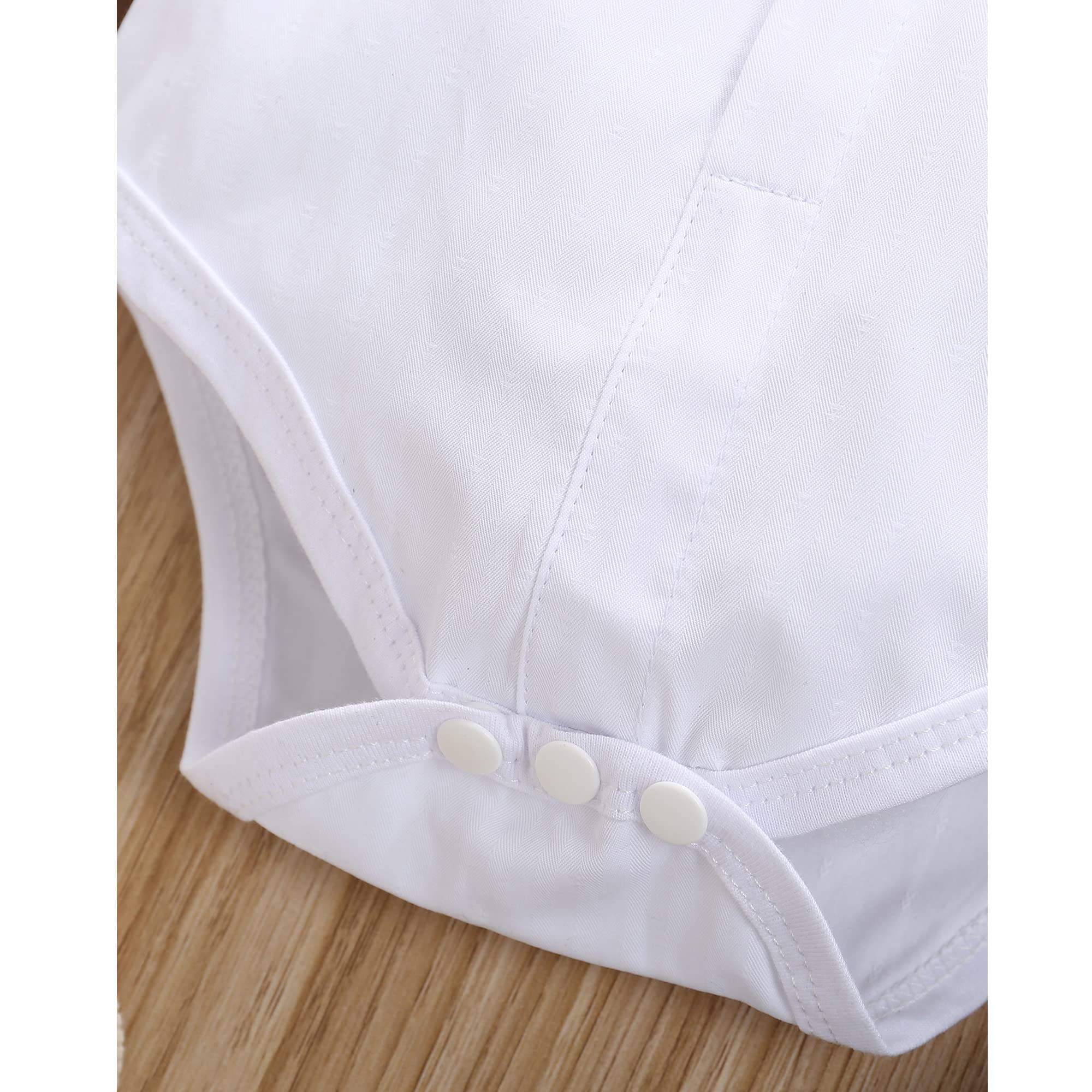 Vestido de bebé para niño, traje formal para hombre, camisa corta con pajarita y pantalones con tirantes