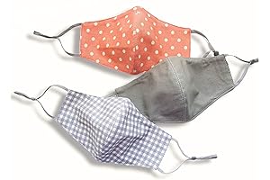 Three Pack of Reusable Face Mask: Healthy, Breathable & Protective