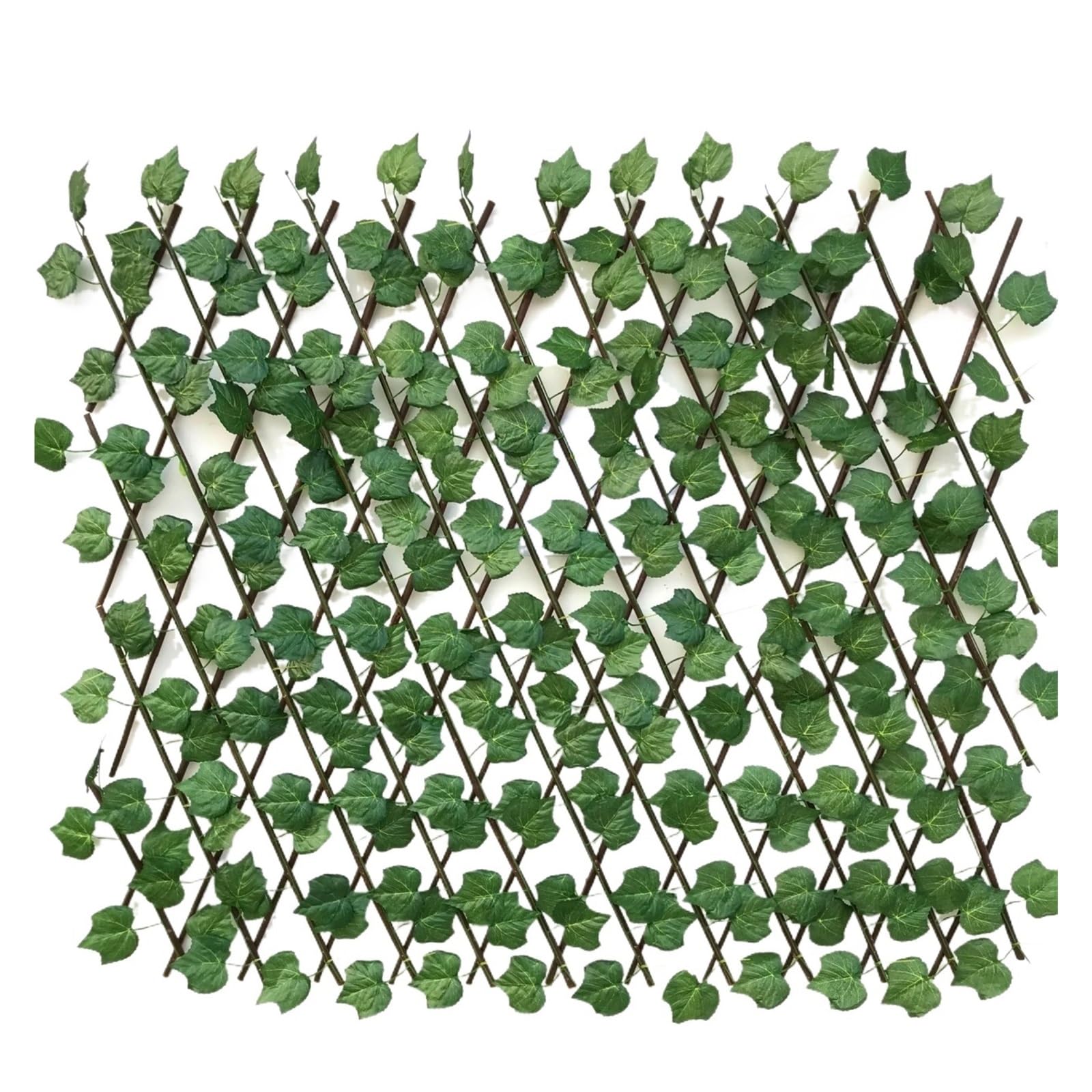 Luoaxinn 120Cm Grape Leaves Expandable Trellis Simulation Fence Outdoor Courtyard