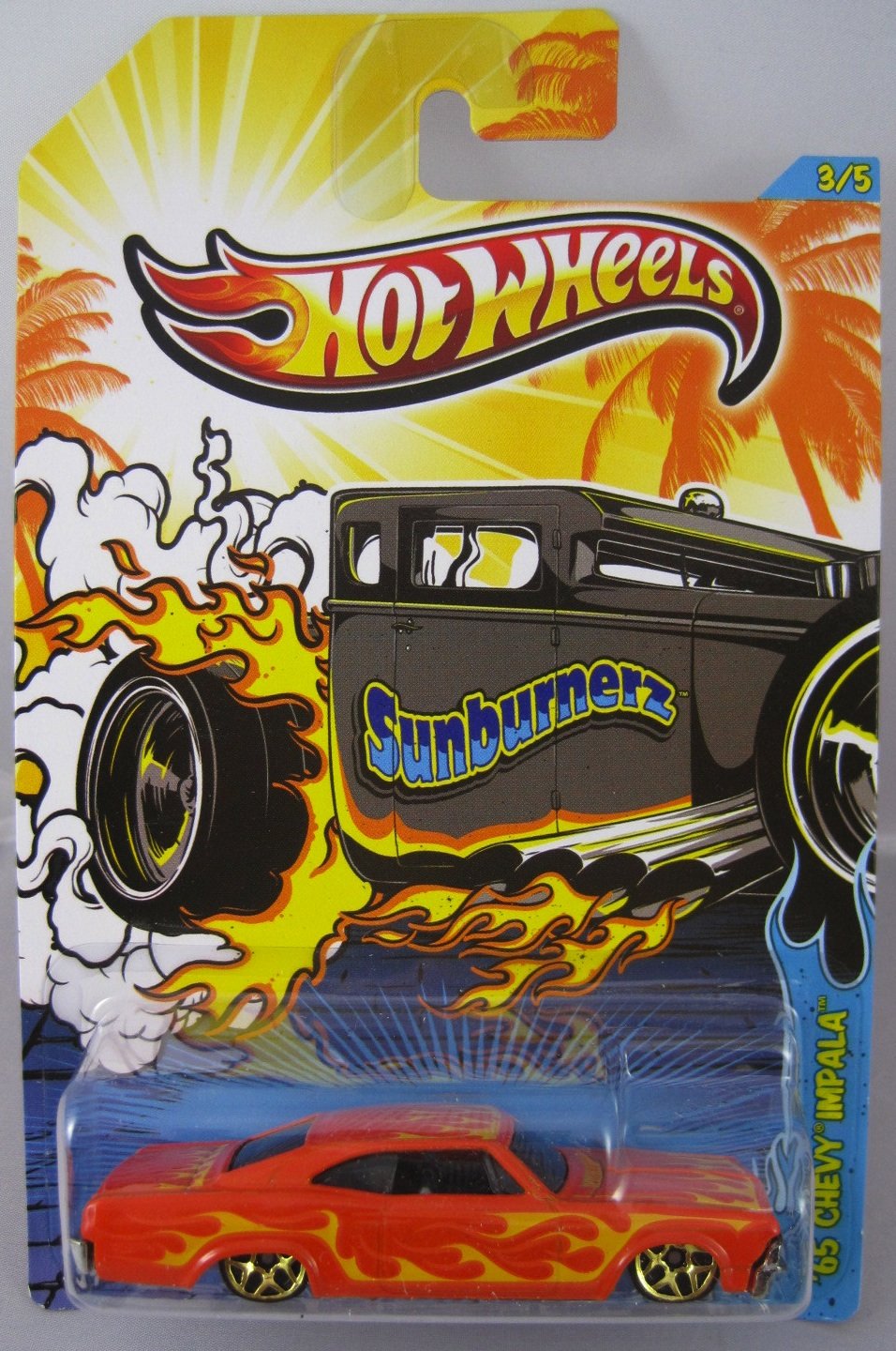 Hot Wheels Sunburnerz '65 Chevy Impala in its blister packaging