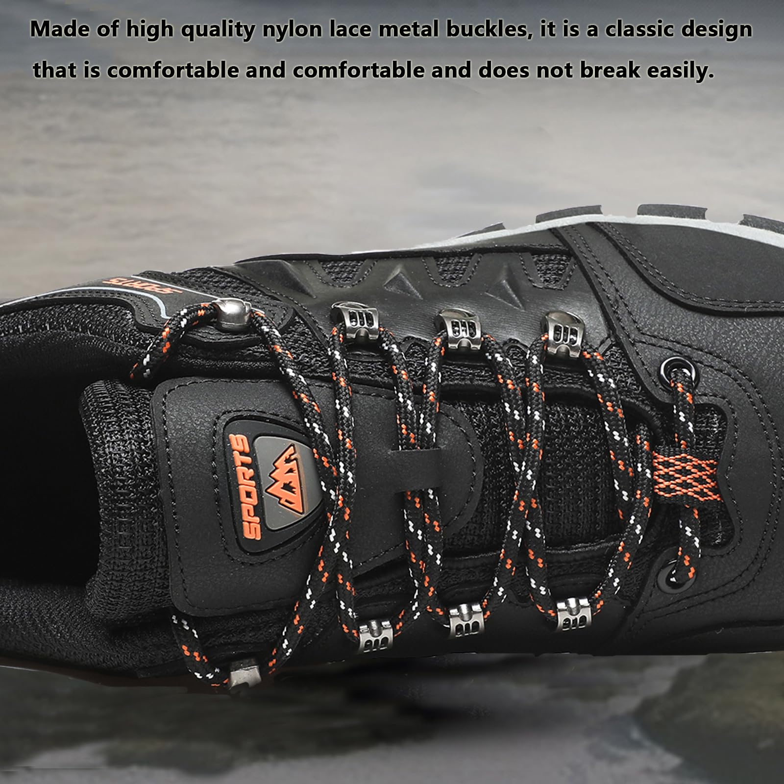 VTASQ Scarpe da Trekking Uomo Scarpe Montagna Antiscivolo Scarpe Escursionismo Ammortizzate Traspiranti Uomo Scarpe Ginnastica Camminata Stringate
