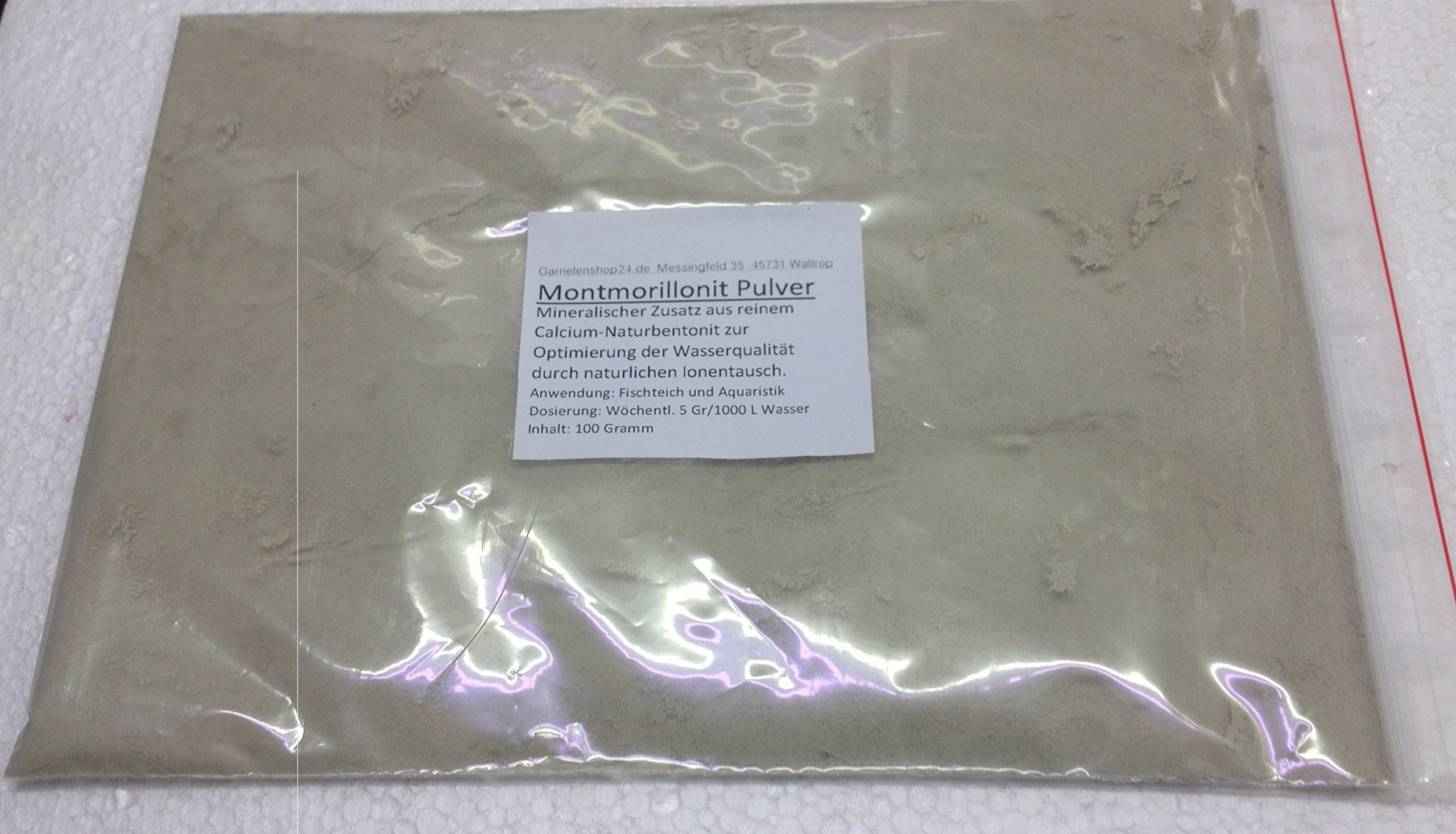 Montmorillonite Water Additive for Shrimp, Crabs, Ornamental Fish, Koi 100 g
