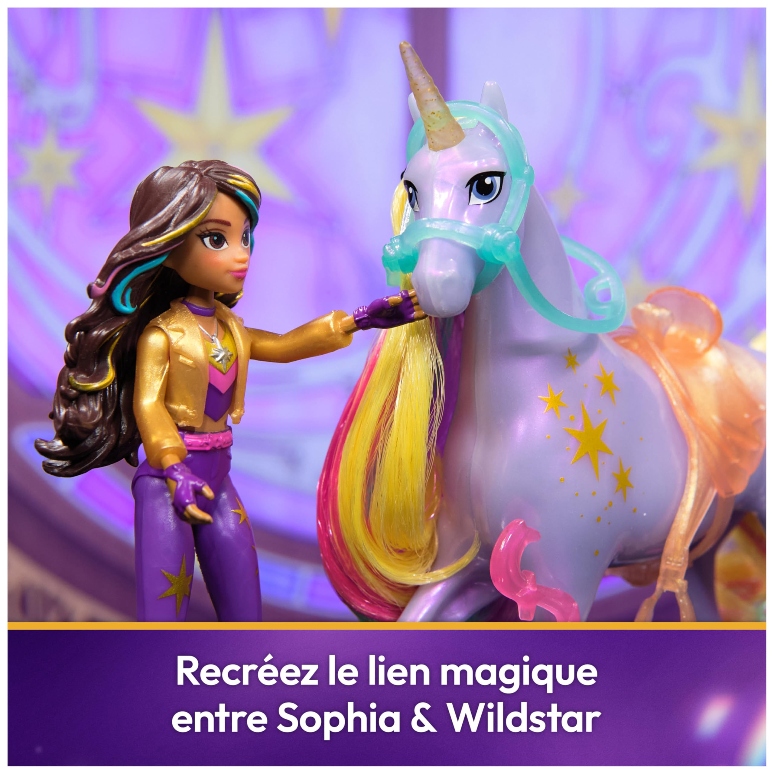 Unicorn Academy - L'Ecole des Licornes - Licorne Wildstar + Poupée Sophia - Licorne, Poupée Et Accessoires À Collectionner - Jouets Inspirés De La Série L'Ecole des Licornes - Jouet Enfant 4 Ans Et +