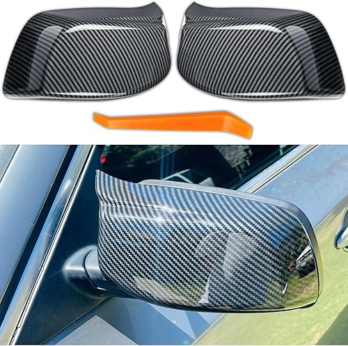Tapa de espejo lateral de fibra de carbono deportiva de repuesto para BMW Serie 5 E60 M5 545i 550i M6 E64 645Ci 630i 650i E63 Accesorios Accesorios