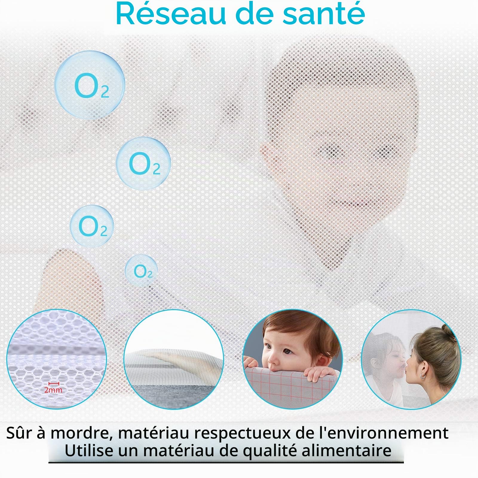 LZQ Barrière de Lit Enfants Bébés, Garde-Corps de sécurité avec Housse antidérapante, Protection Bord de Lit pour Sécurité des Enfants Bébés Portable Bedrail 180 x 70 x 25 cm (180 cm)