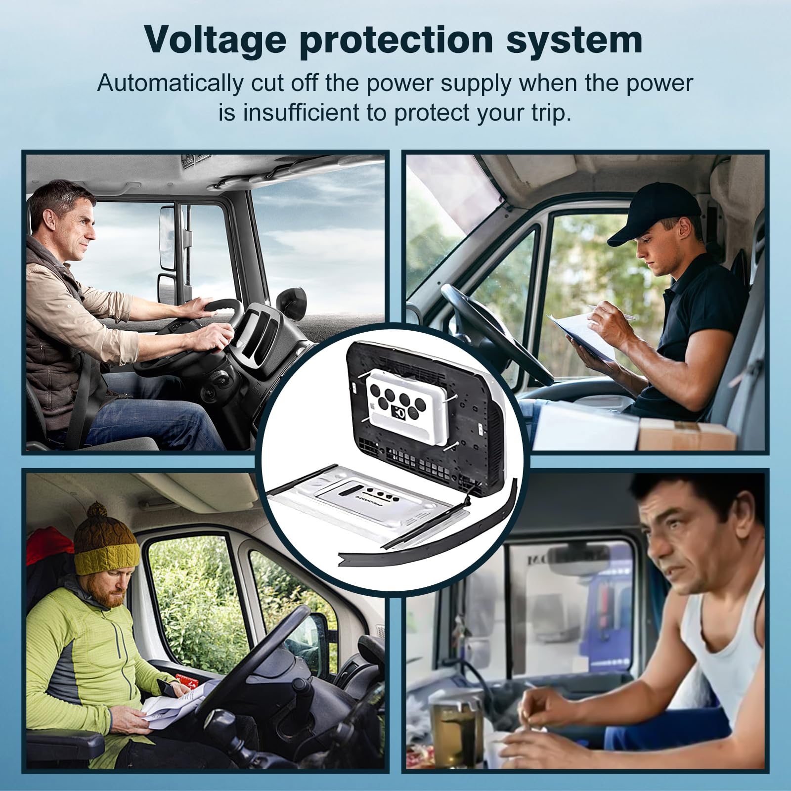 Aire acondicionado de 24 V para caravanas, autocaravanas, techo de CC, compresor de aire acondicionado móvil para furgonetas, todoterrenos, camiones, coches