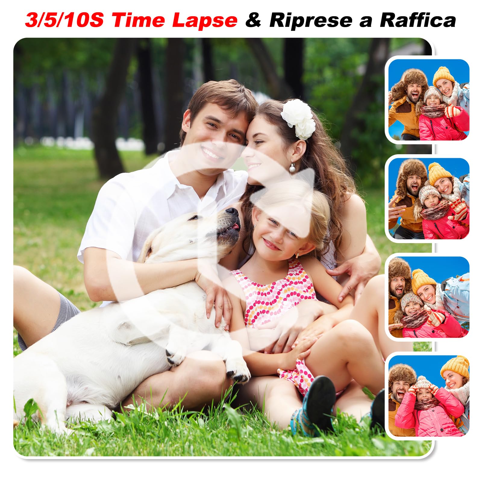 Macchina Fotografica Bambini | 3,5" Grande Schermo| 360° Obiettivo Zoom Rotante| 1080P HD Fotocamera Bambini con Selfie| Flash LED | Scheda SD 32G| Regalo Bambina e Bambino 3 4 5 6 7 8 9 10 11 12 Anni
