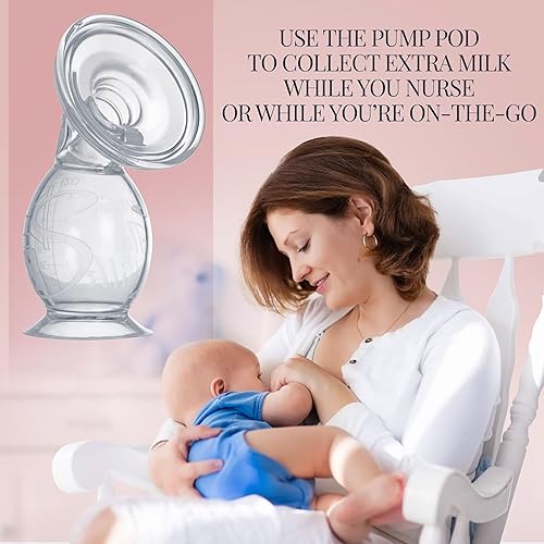 Miniatura 8 de Save The Milk Kit de cápsulas de bombeo: incluye insertos bonitos de bombeo de 0.669 in, ayuda de lactancia activada por succión de ajuste