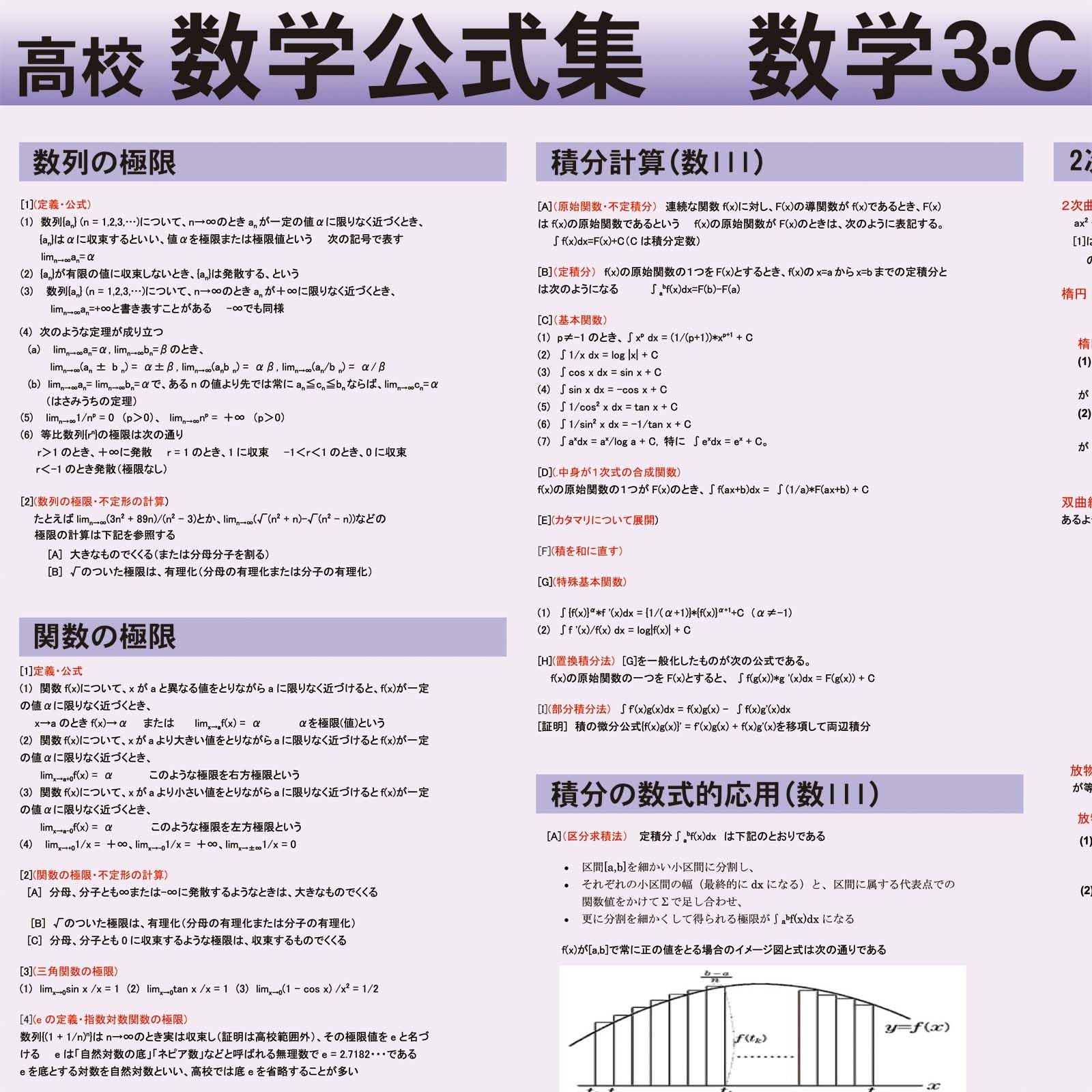 高校数学 Amazon.co.jp: proceedx高校学習ポスター0286高校数学公式集数学