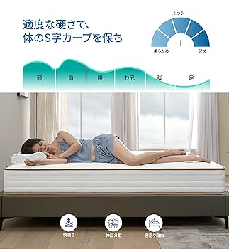 Amazon.co.jp: KOANTTI ポケットコイルマットレス 20cmのダブル