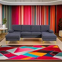 Vista 27 de Juego de sofá modular Max para sala de estar, apartamento, habitación de invitados, sala de juegos y oficina