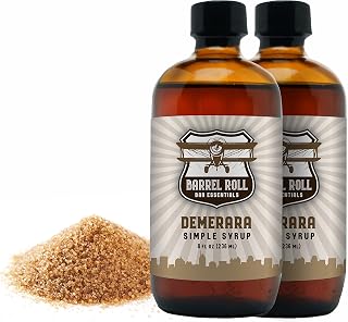 Cocktail Mixers - Demerara Cocktail Mix - All-Natural Drink Mix - USA Handcrafted Syrups - Small Batch Bitters with Real Cane Sugar - 2 x 8 Ounce