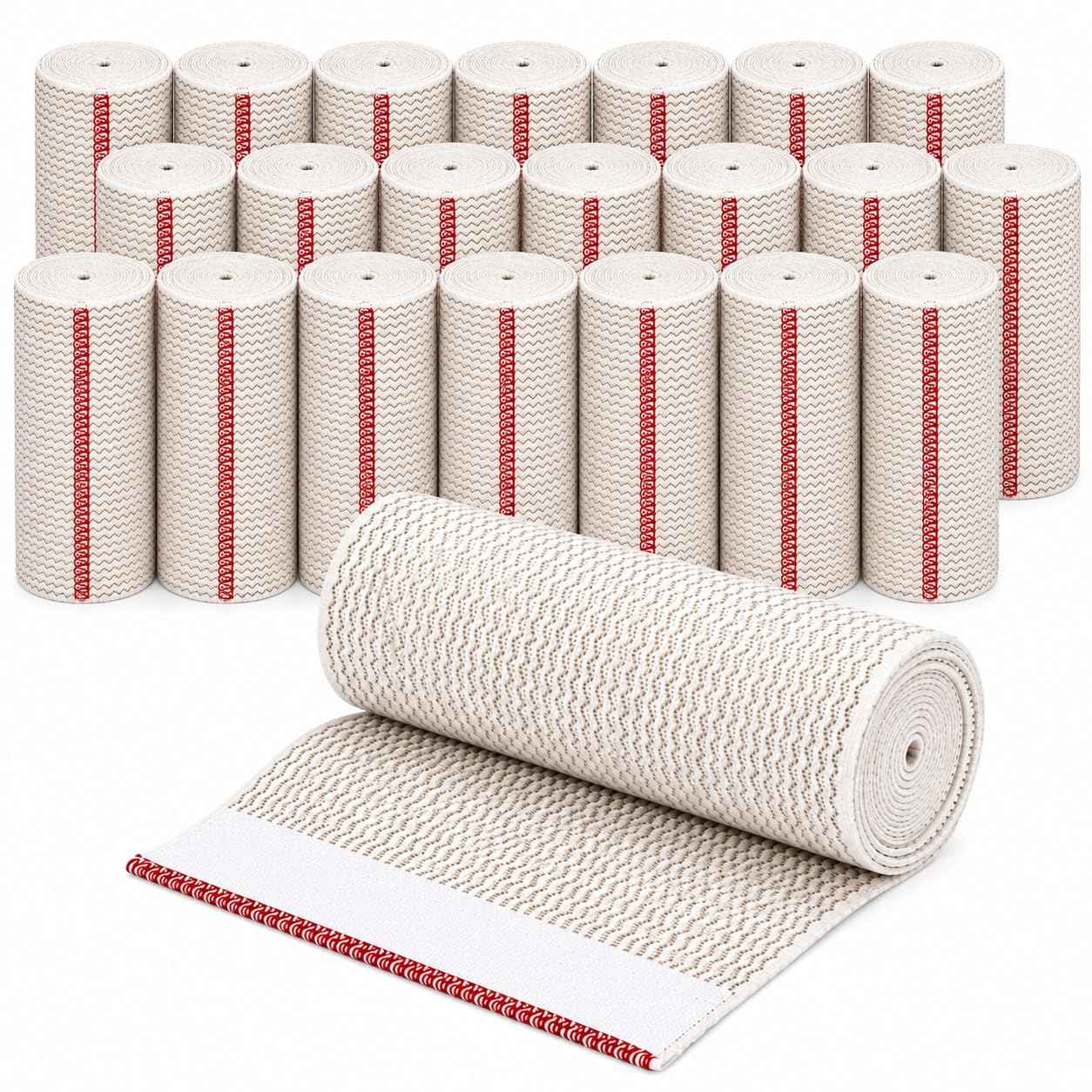 Vakly Elastic Bandage Wrap 4'' x 5 Yds, Self-Closure Compression Roll 10 Pk — Amazon image 13