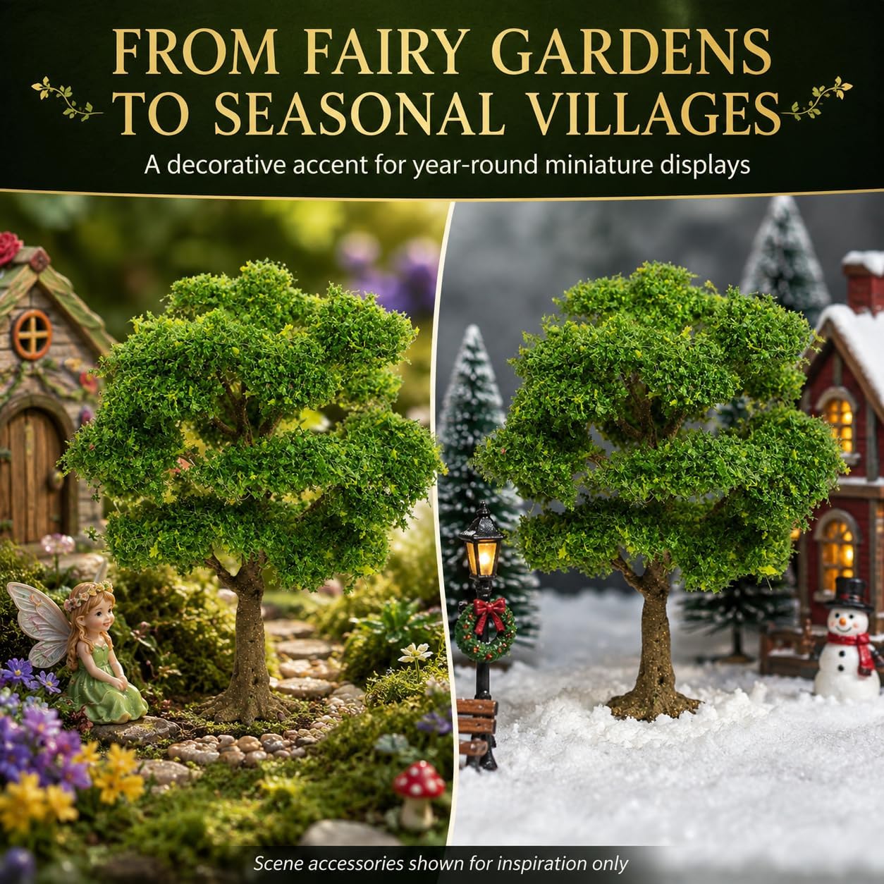 STOBAZA Miniature Trees Artificial Model Trees Sand Table Fake Tree Miniature Plant Tree Figurine for Micro Landscape Diorama Scenery DIY Crafts Garden Ornament image 5