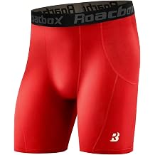 Roadbox Mens Compression Shorts, Spandex Athletic Running Shorts