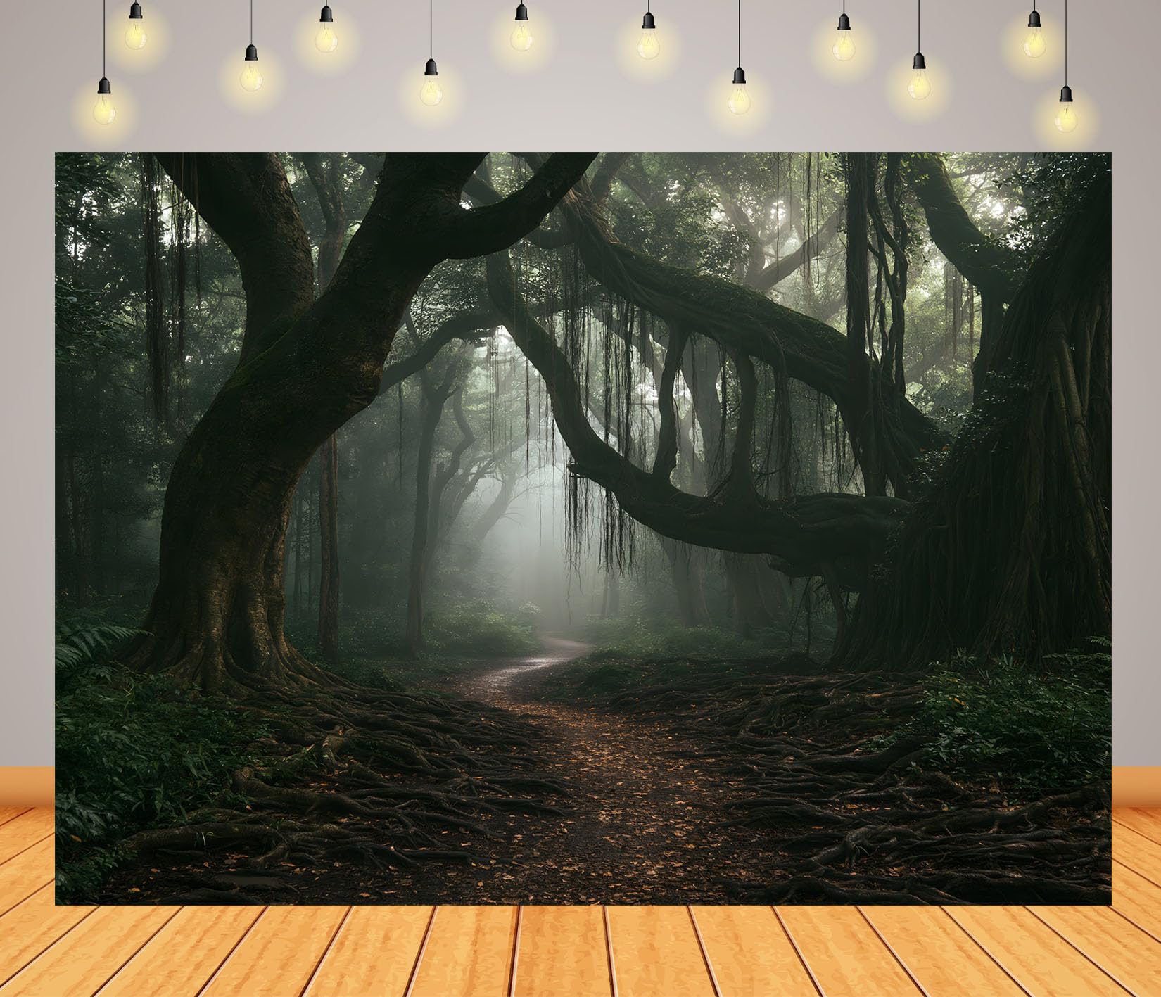 20x10FT (6x3m) Sentiero Soleggiato Foresta Sfondo Fotografico
