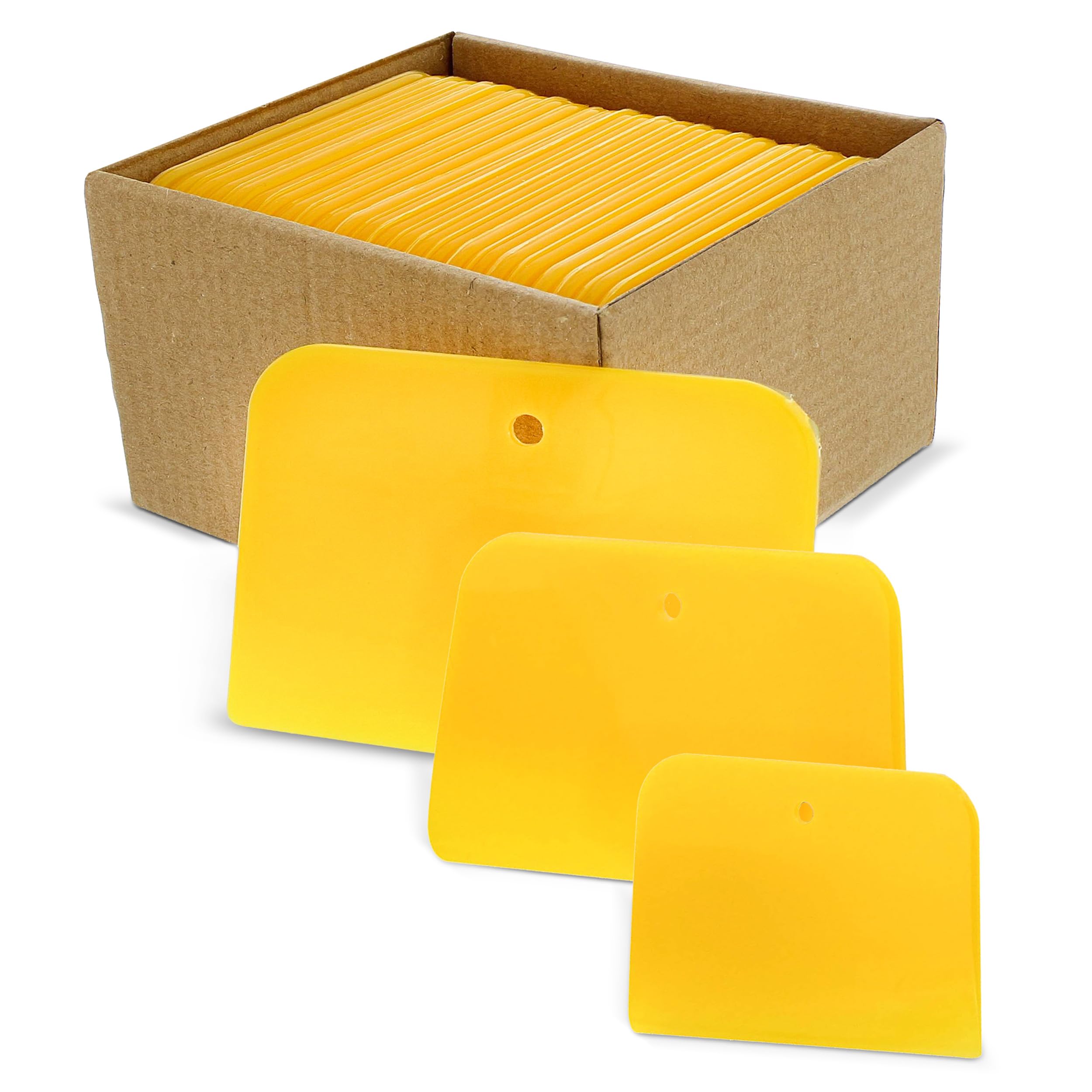 ABN Plastic Body Filler Spreader Kit 24 Pack 4in 5in 6in Flexible Putty Applicators for Auto Body &amp; Repair Work