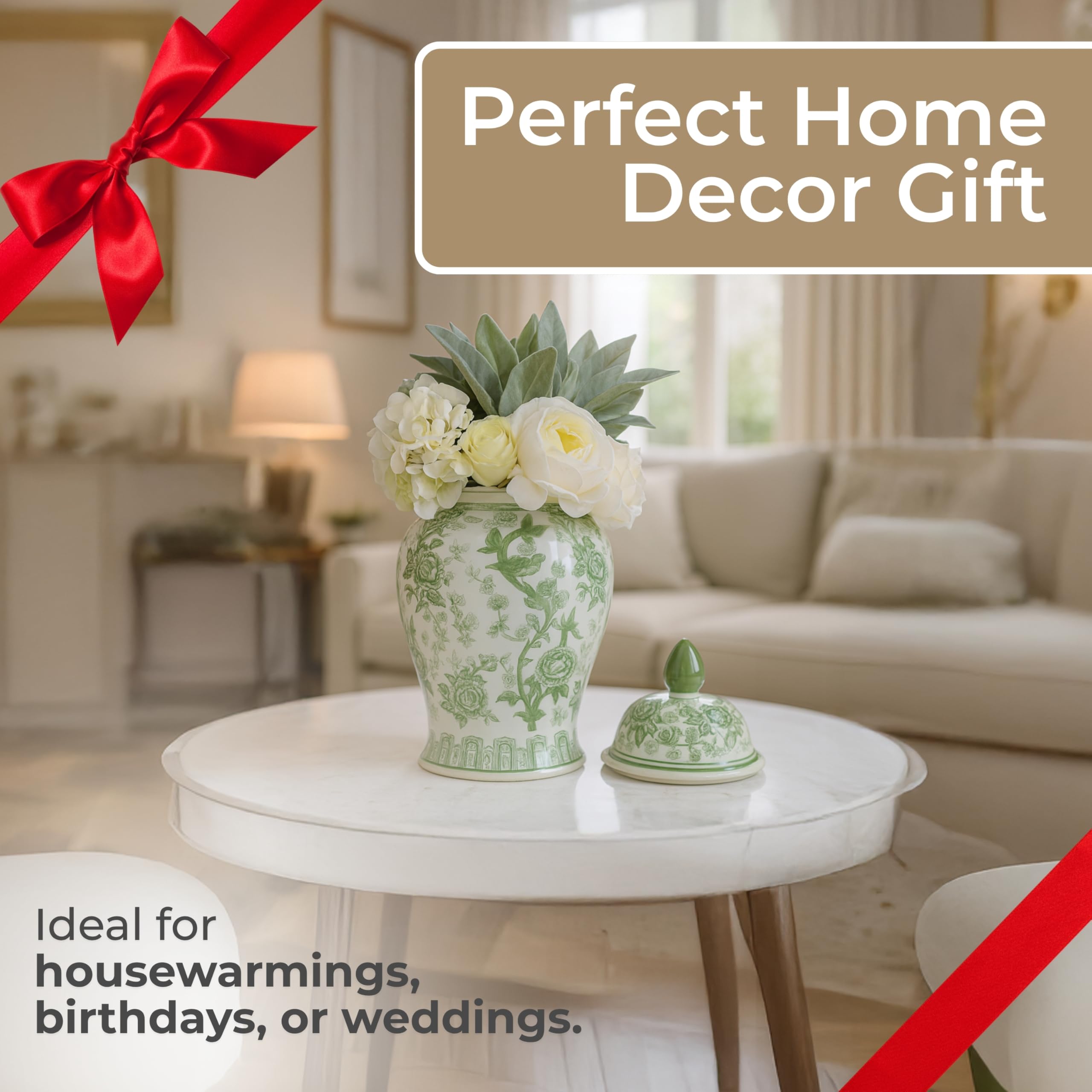 Amazon.com: Contemporary Ceramic Vase for Living Room and Home