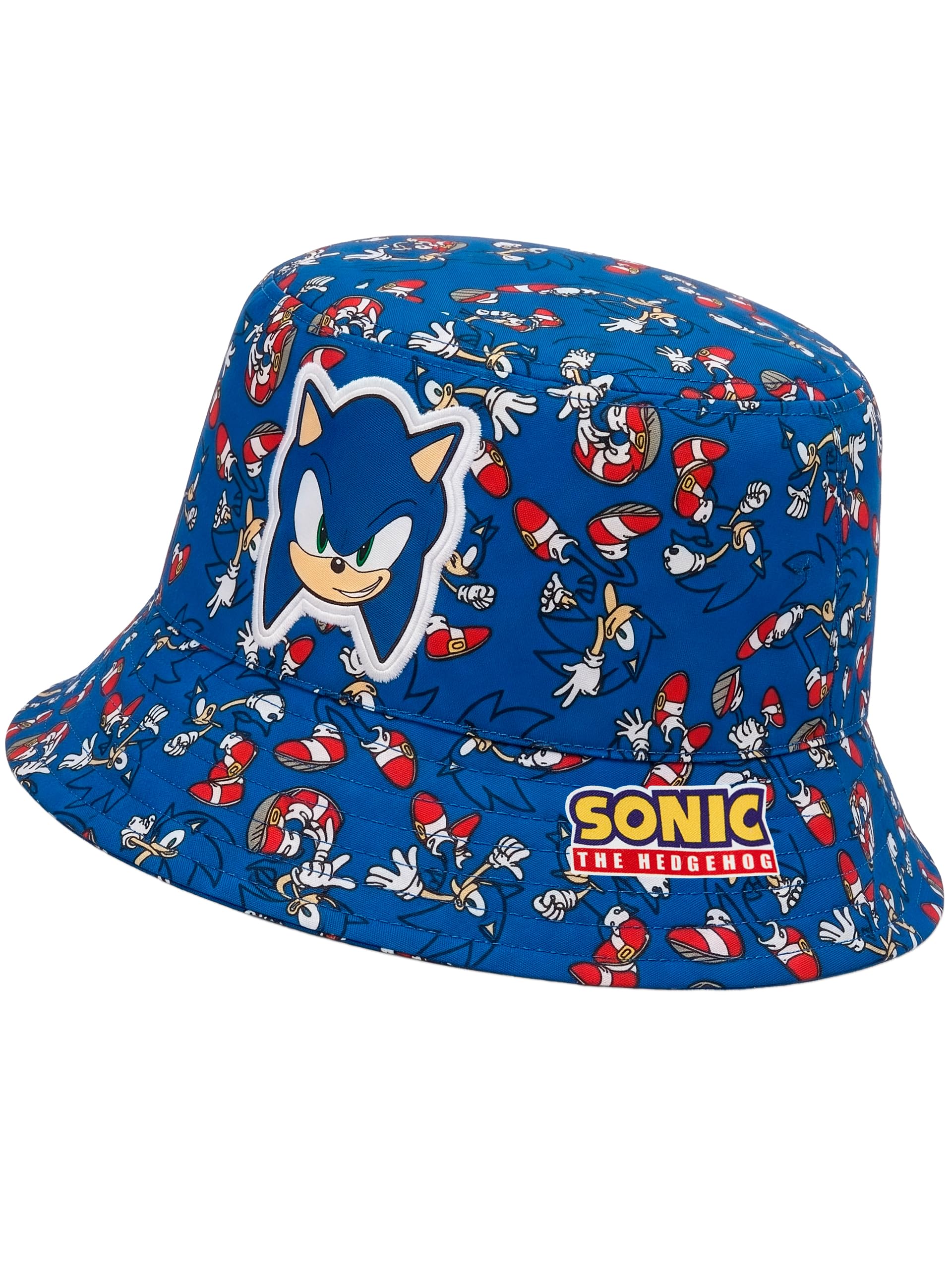 Sonic The Hedgehog Bob Enfant Garçon, Chapeau Enfant De Soleil avec Imprimé All Over, Chapeau Garçon pour Été, One Size