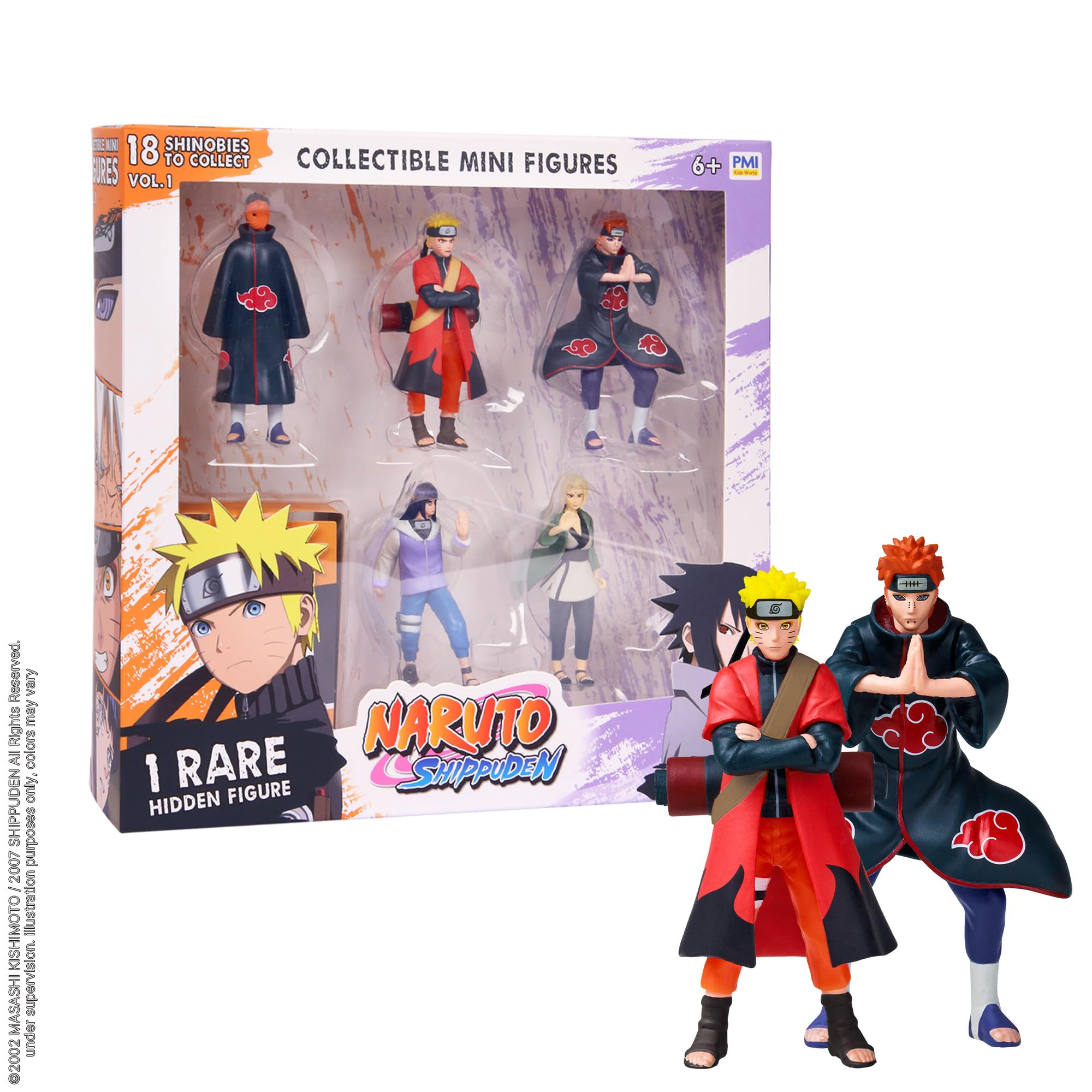 Amazon.com: P.M.I. Naruto Shippuden Collectible Mini Figures 6