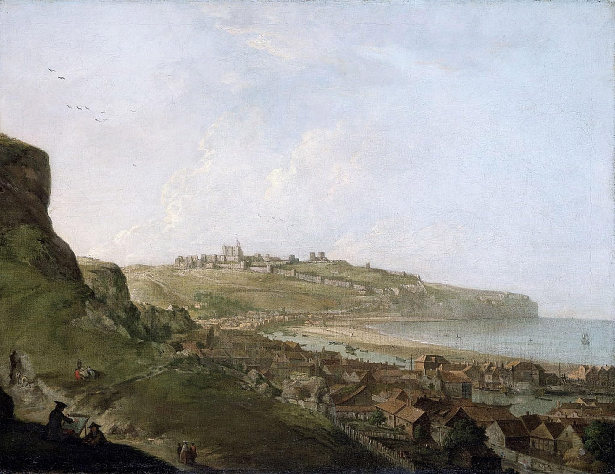 SERENDIPITP Vintage Picture Print on Canvas Wall Art Poster Dover Castle by Famous Artist Artwork Print Poster for Wall Decor 60x90cm