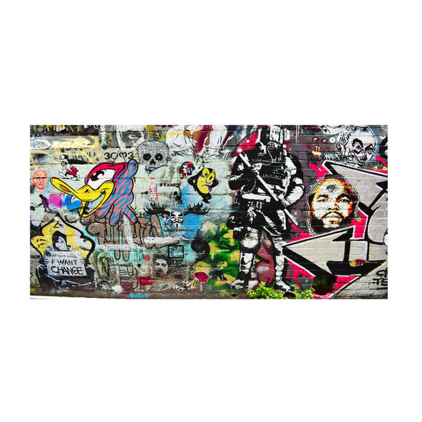 Abstrait Pop Art rue mur Graffiti Art toile peinture affiche et impression Quadro photos pour salon enfants chambre décor 70x140 cm sans cadre
