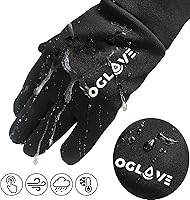 Vista 5 de OGLOVE Guantes de invierno impermeables para niños - Guantes térmico con pantalla táctil para deportes al aire libre para jóvenes, aptos