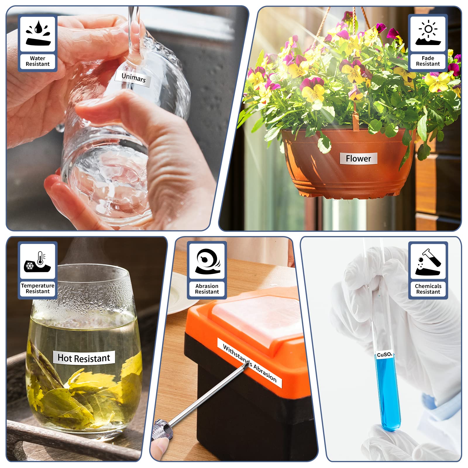 10-Pack TZe-231 Compatible for Brother TZe 12mm 0.47 Inch Laminated White Label Tape Work with Ptouch PTD200 PTD202 PTD210 PTD600 PTD400 PTH100 PTH110 PT1280 Label Maker, Black on White, 26.2Ft (8m)