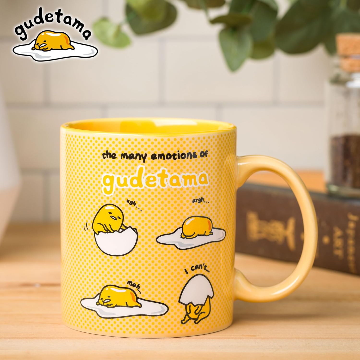 Silver Buffalo Sanrio The Many Emotions of Gudetama Lazy Egg Ceramic Mug, 20 Ounces - Image 5