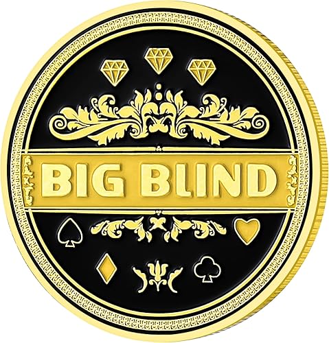 Miniatura 6 de LuluCircle Botón de distribuidor, ciega pequeña, ciega grande, guardia de póquer, regalos de póquer para hombres, accesorios de póquer,