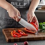 Ensemble de couteaux, 18 Pièces Kitchen Knife Set avec bloc rasoir-sharp bloc Known Set lave-vaisselle Cnife Block Set avec ciseaux Aiguillage acier