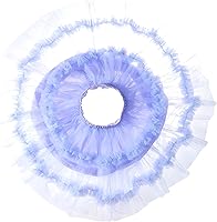 Vista 4 de Falda tutú de tul con volantes para niñas pequeñas de 6 meses a 10 años