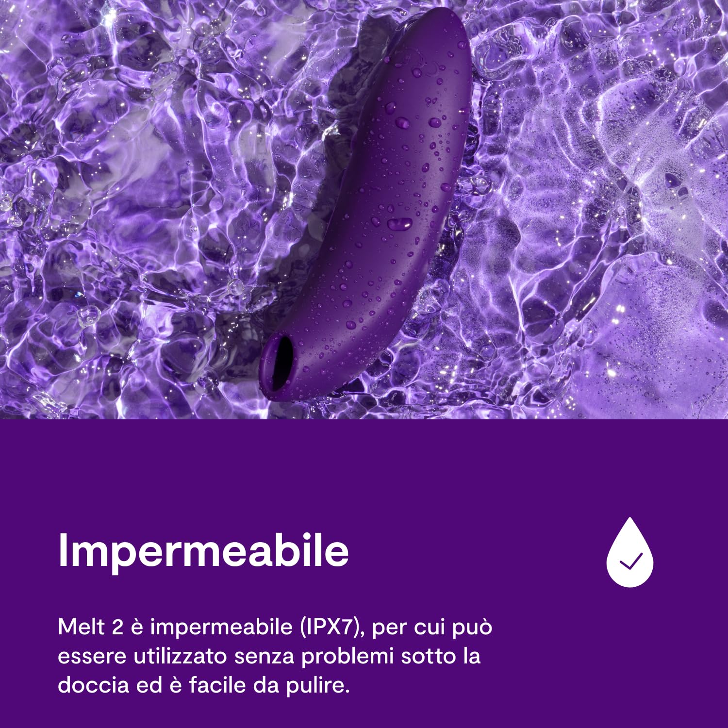 We-Vibe Melt 2 Vibratore Clitorideo | Stimolatore Giocattoli Sessuali | Succhiatore Clitoride Massaggiatore per Donne | Masturbatore con Controllo App | 12 Intensità e 6 Modelli di Suzione | Viola
