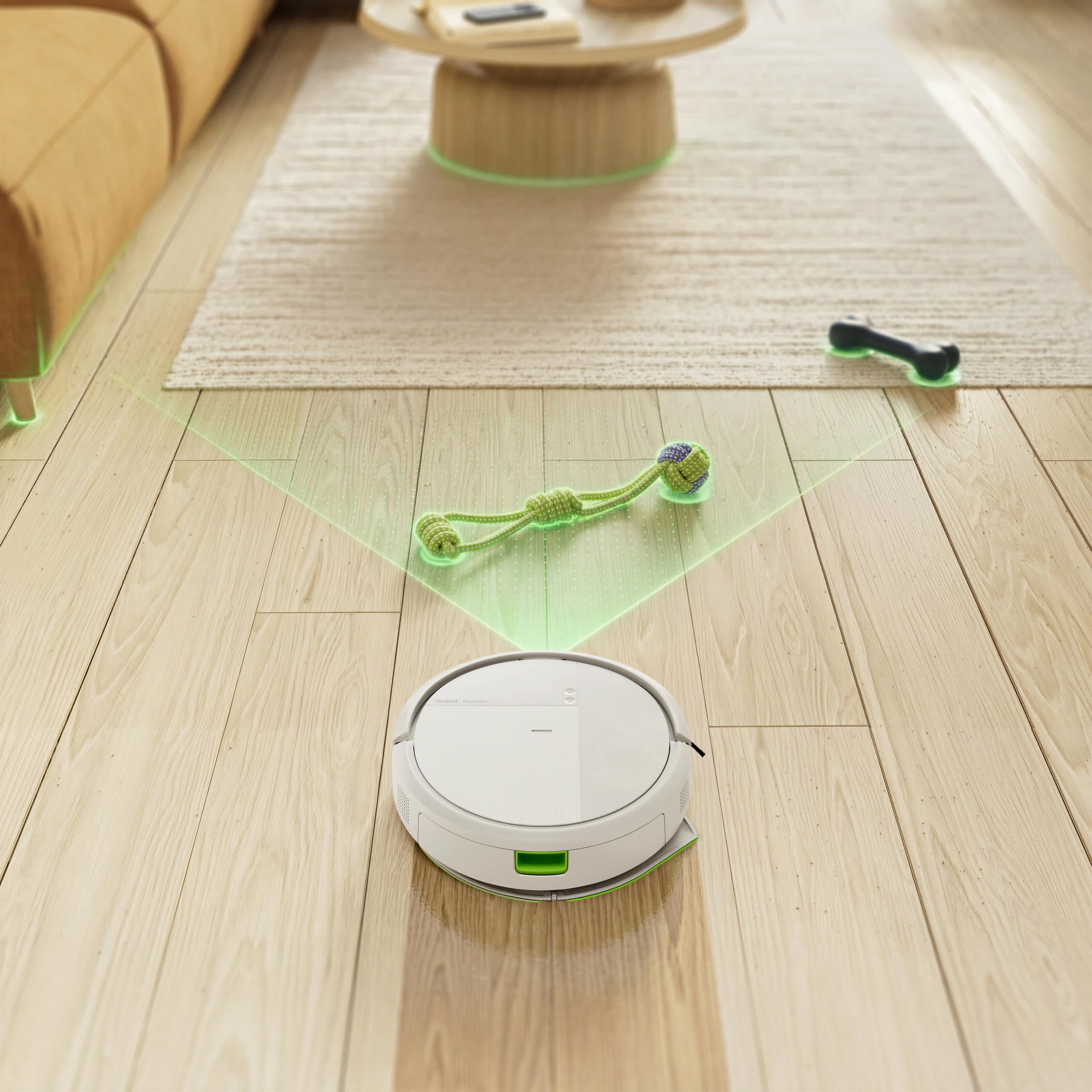 iRobot Roomba 115 Combo - Robot Aspirateur Laveur 2en1 - Puissance d'Aspiration de 15KPa - Brosse latérale étendue - Lingette de Lavage déportée - Navigation LiDAR - Blanc