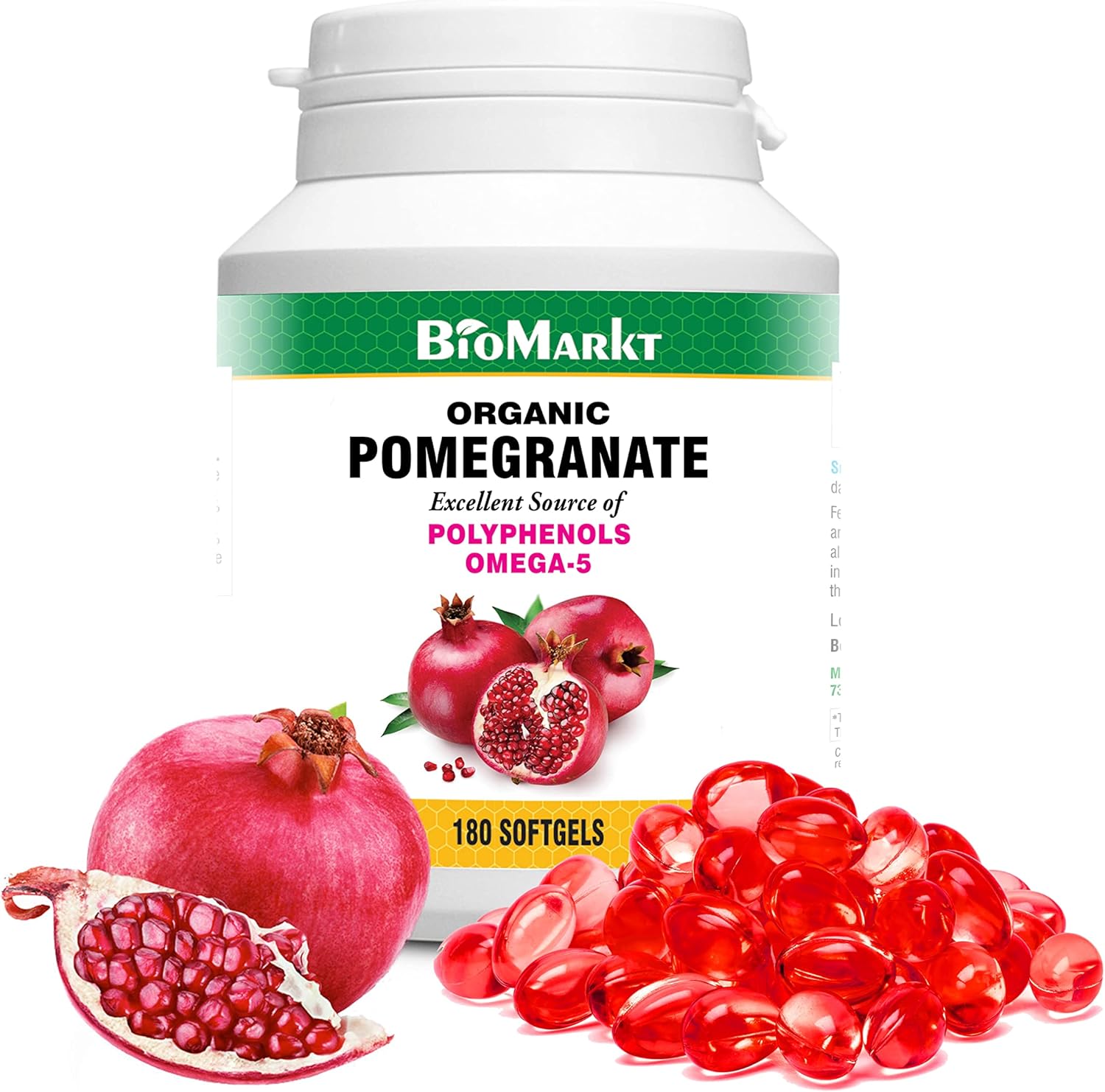PHARMAKON Organic Pomegranate Extract, Highly Bioavailable