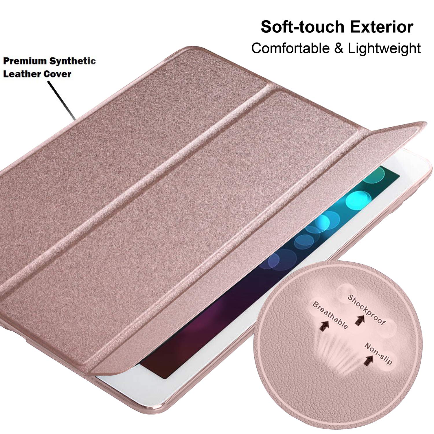 DuraSafe Coque Fine IPad Pro 10.5 (2017) / Air 3 10.5 (2019) - Support Double Angle Et Veille/réveil Automatique