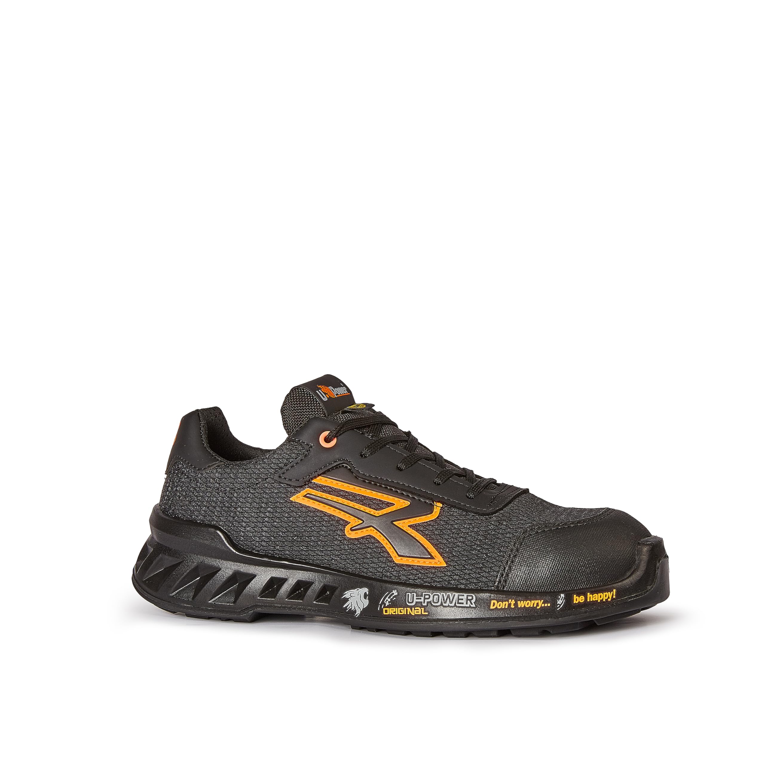 U-Power Don't Worry... BE Happy! Scarpe Antinfortunistiche da Lavoro,Scarpa Alta,MOD.Bruce S ESD S1ps FO SR,Puntale Sottopiede Antiforo Ultra Leggero Scarpe antinfortunisticheUnisex - Adulto