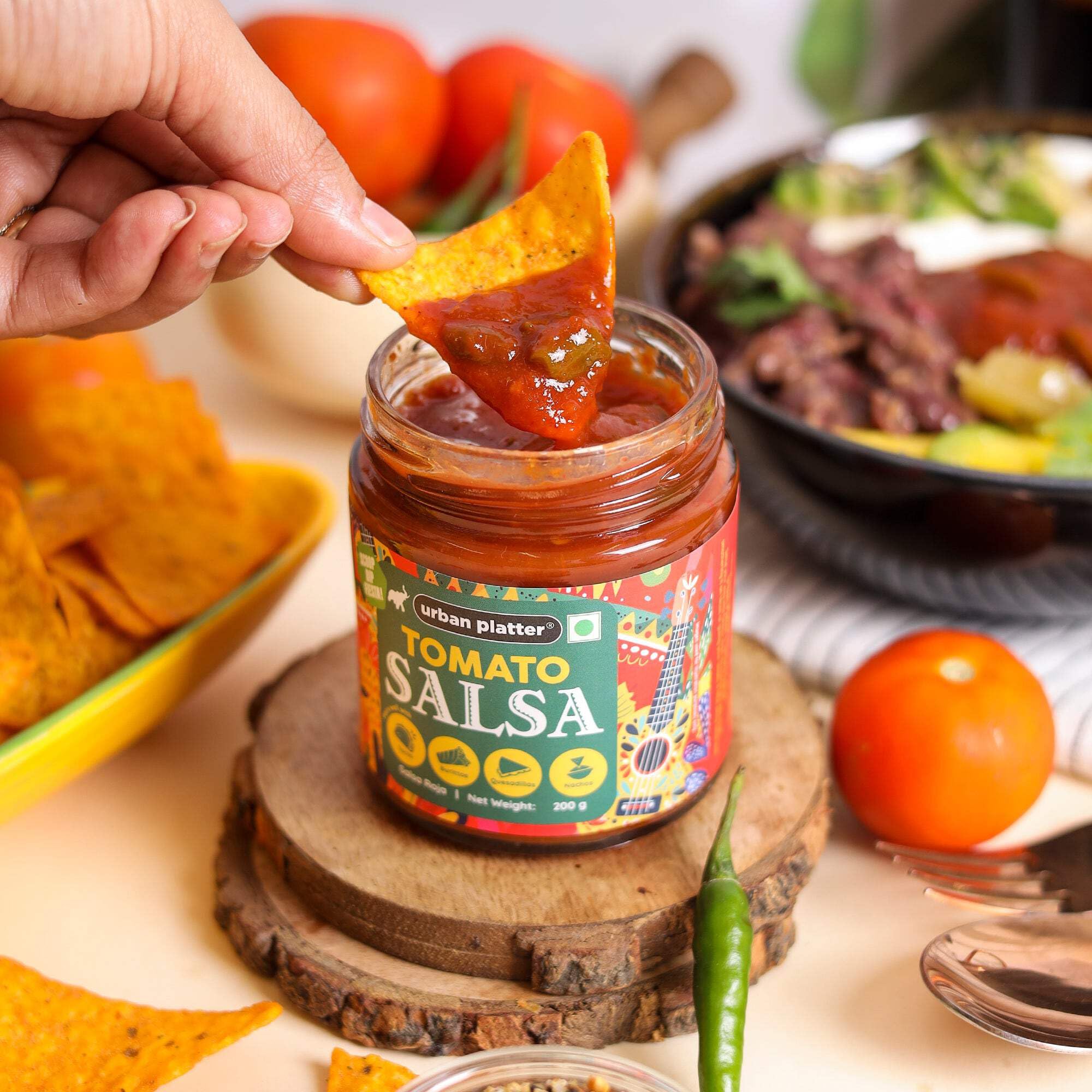 Urban Platter Tomato Salsa, 200g (Preservative Free | Vibrant & Zesty | Mexican Salsa) - Image 5 thumbnail