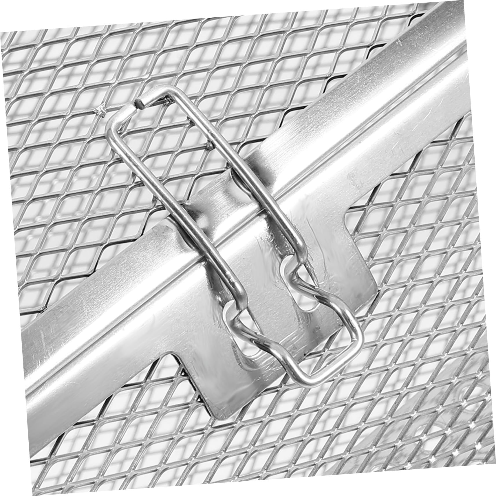 Griglia rotante in acciaio inox per arrostire noci, carne, verdure e kebab – versatile griglia con porta per forno e friggitrice ad aria