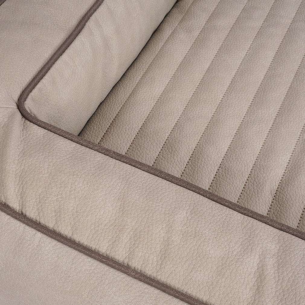 Knuffelwuff Montego XXXL - Cama ortopédica para perro (155 x 125 cm), color gris