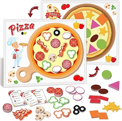 Juguetes para contar pizza, paquete de actividades matemáticas para fiestas de pizza, juego de simulación, juguetes educativos para niños pequeños,