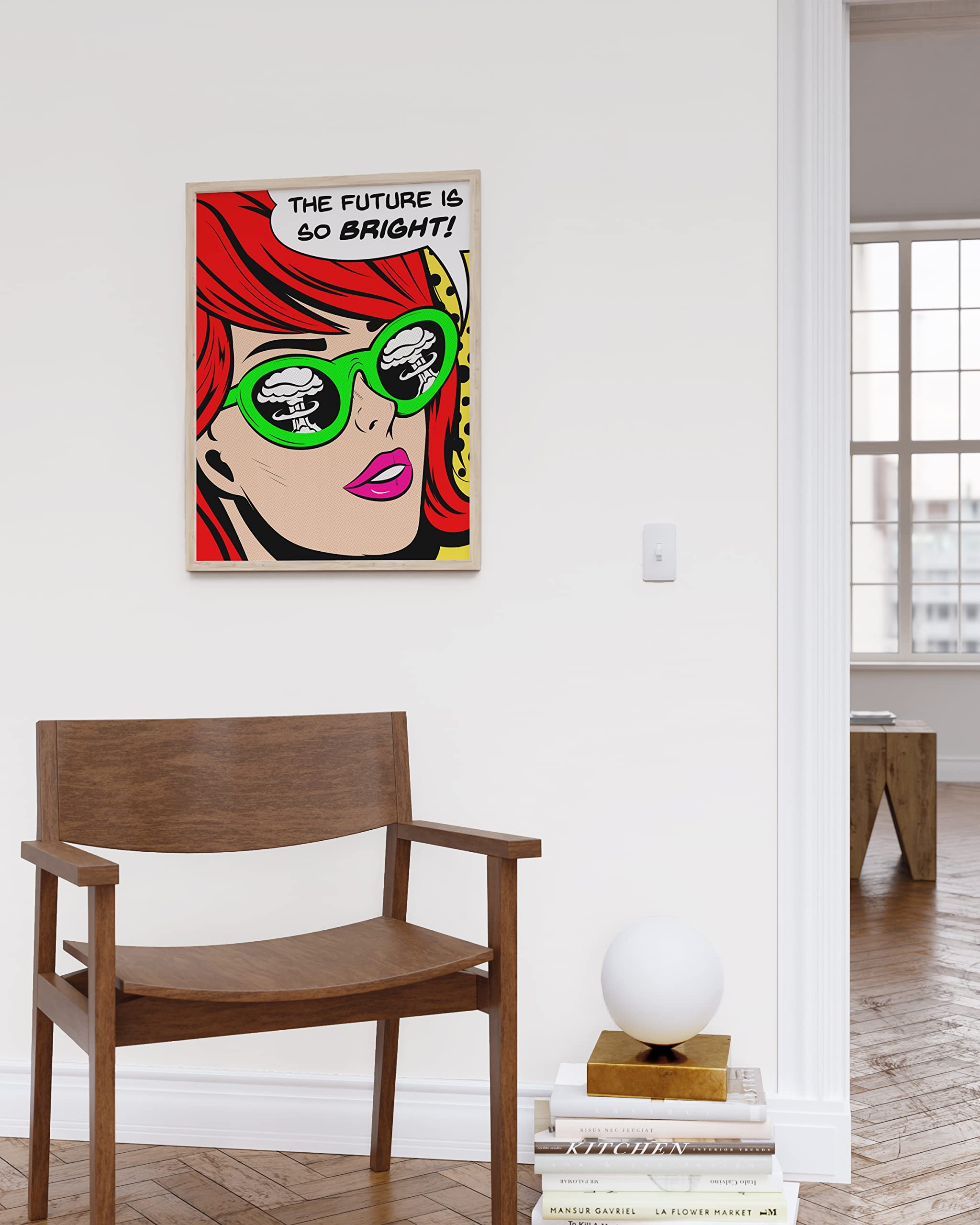 Amazon.com: RipGrip Pop Art Vintage Poster – The Future Is Bright