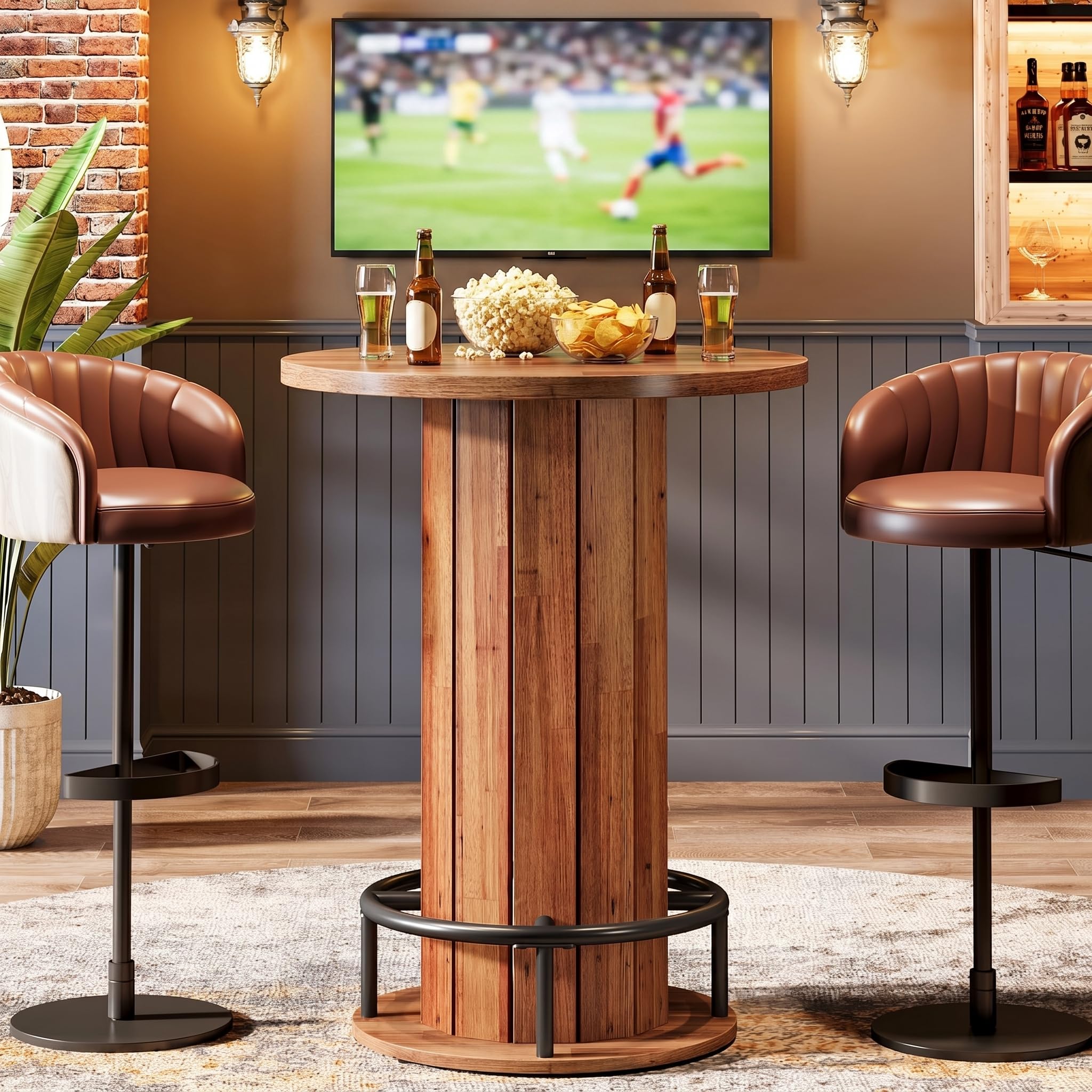 Tribesigns Round Bar Table