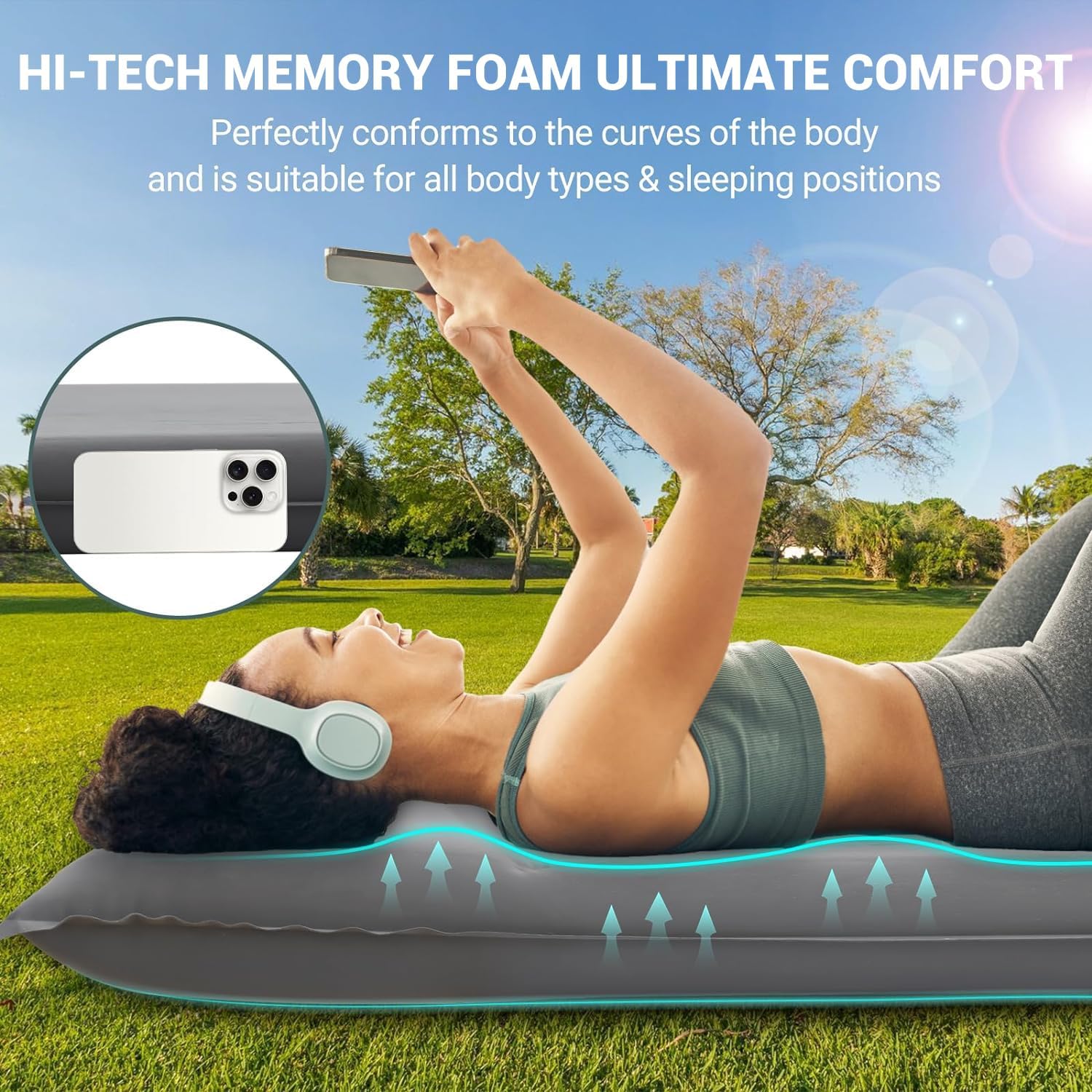 Elegear Camping Mattress with Electric Pump
