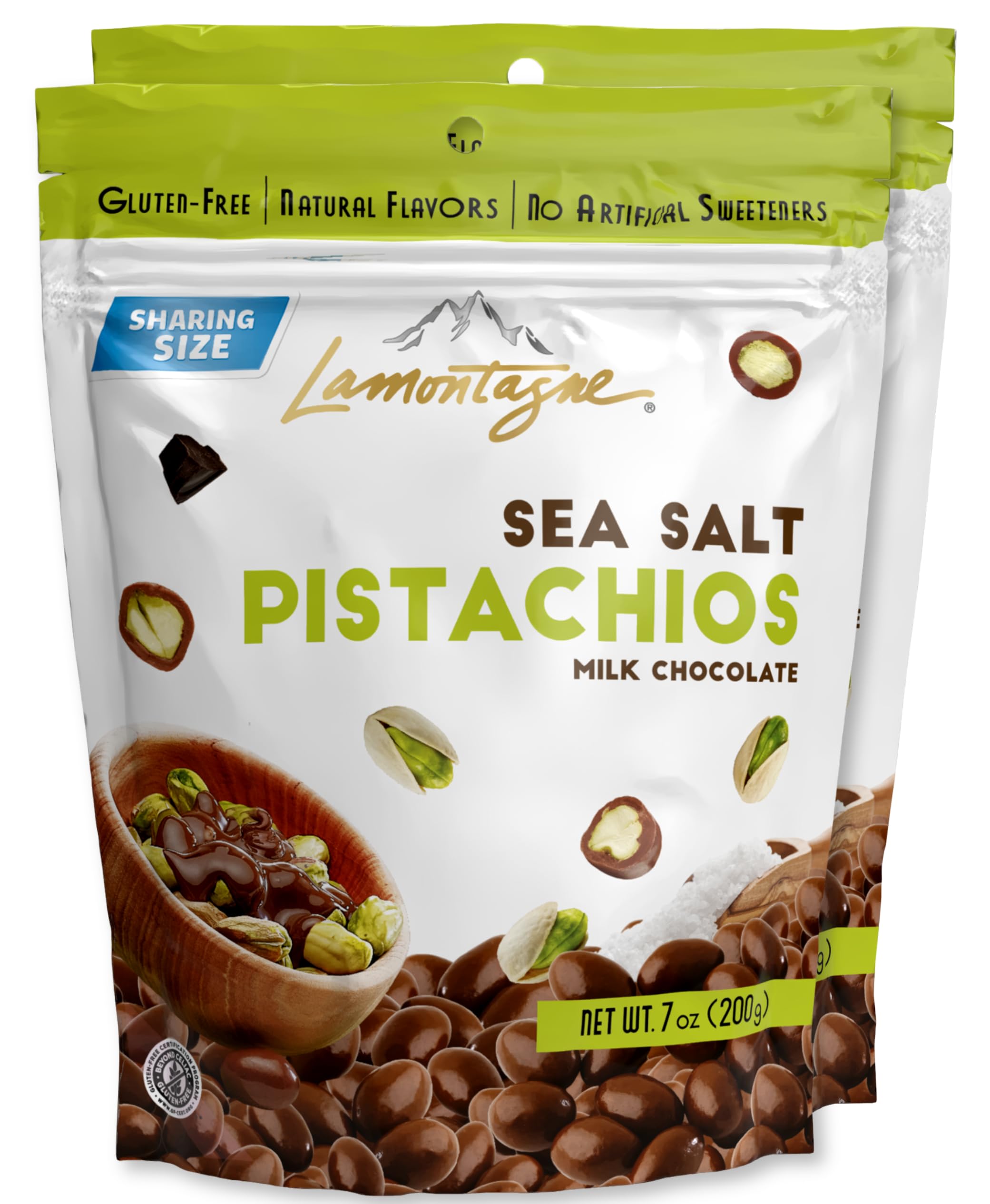 Amazon.com : Lamontagne Milk Chocolate Pistachios with Sea Salt
