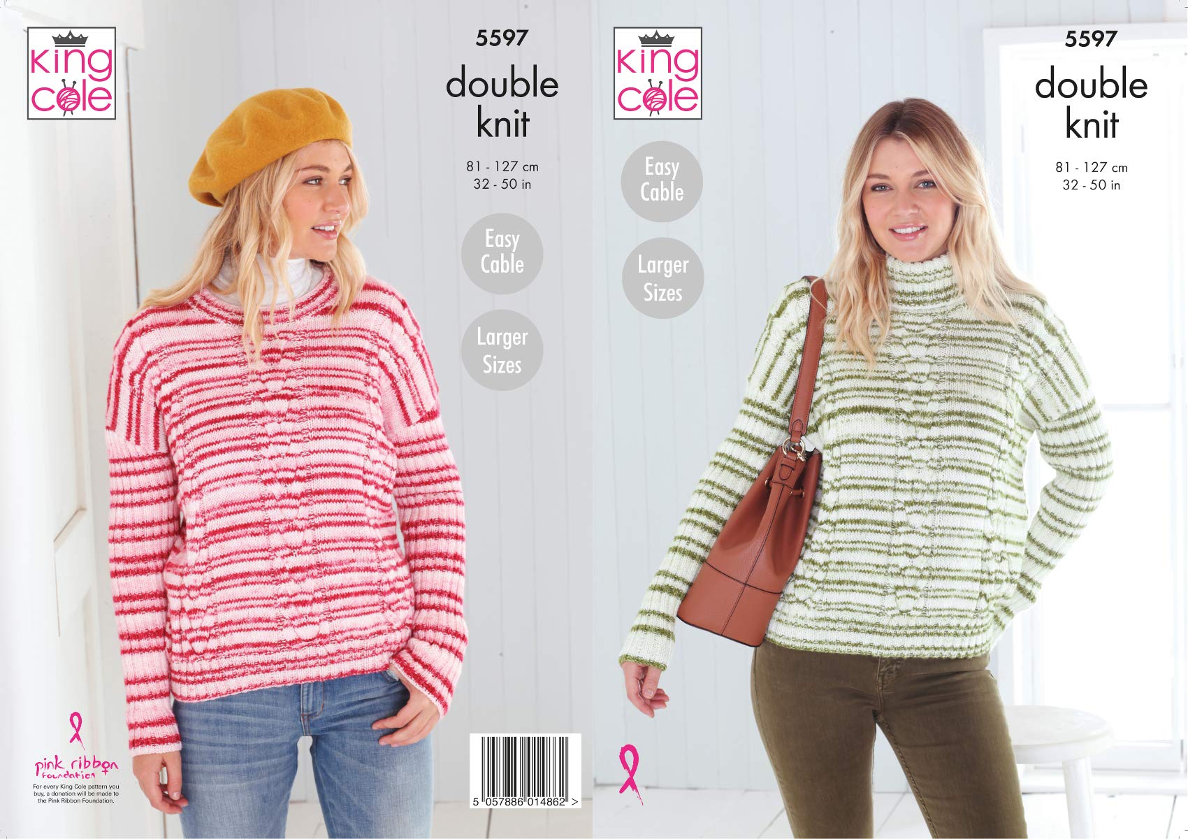 King Cole DK Knitting Pattern Sweaters 5597
