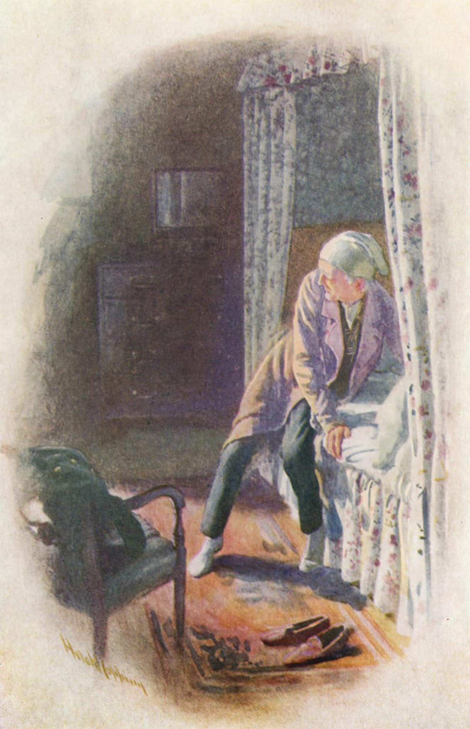SERENDIPITP Vintage Wall Art Canvas Nordic Poster Canvas Print Picture Illustration for a Christmas Carol by Harold Copping Wall Art Poster for Home Decor 60x90cm