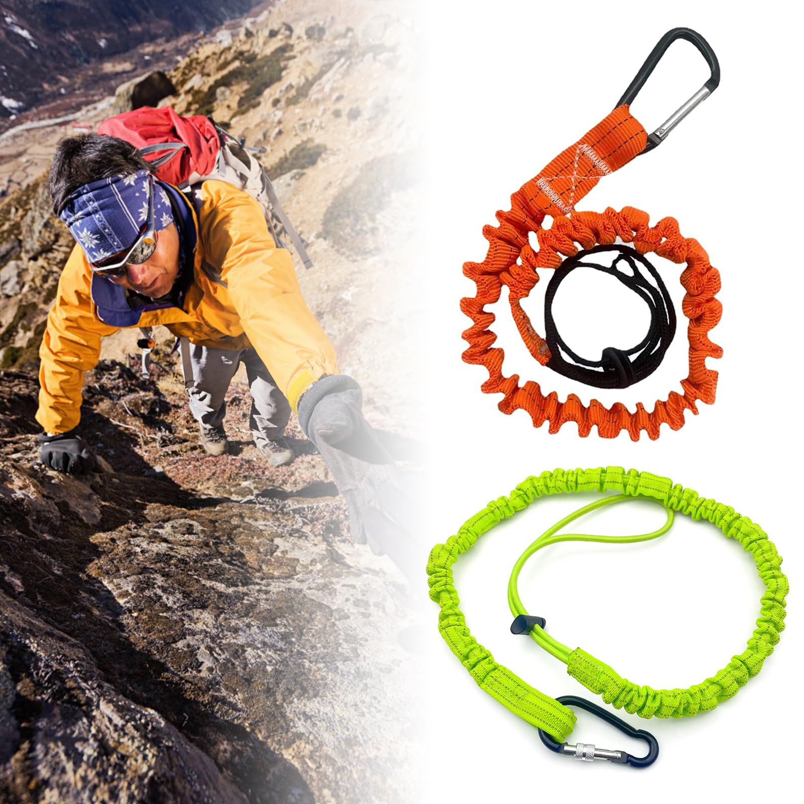 XAGMODSHN Fall Protections Lanyards Extendable Lanyard Tool Nylons Cord with Screw Lock Adjusted End